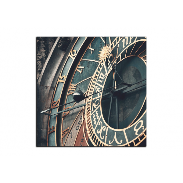 Obraz na plátně - Pražský orloj - čtverec